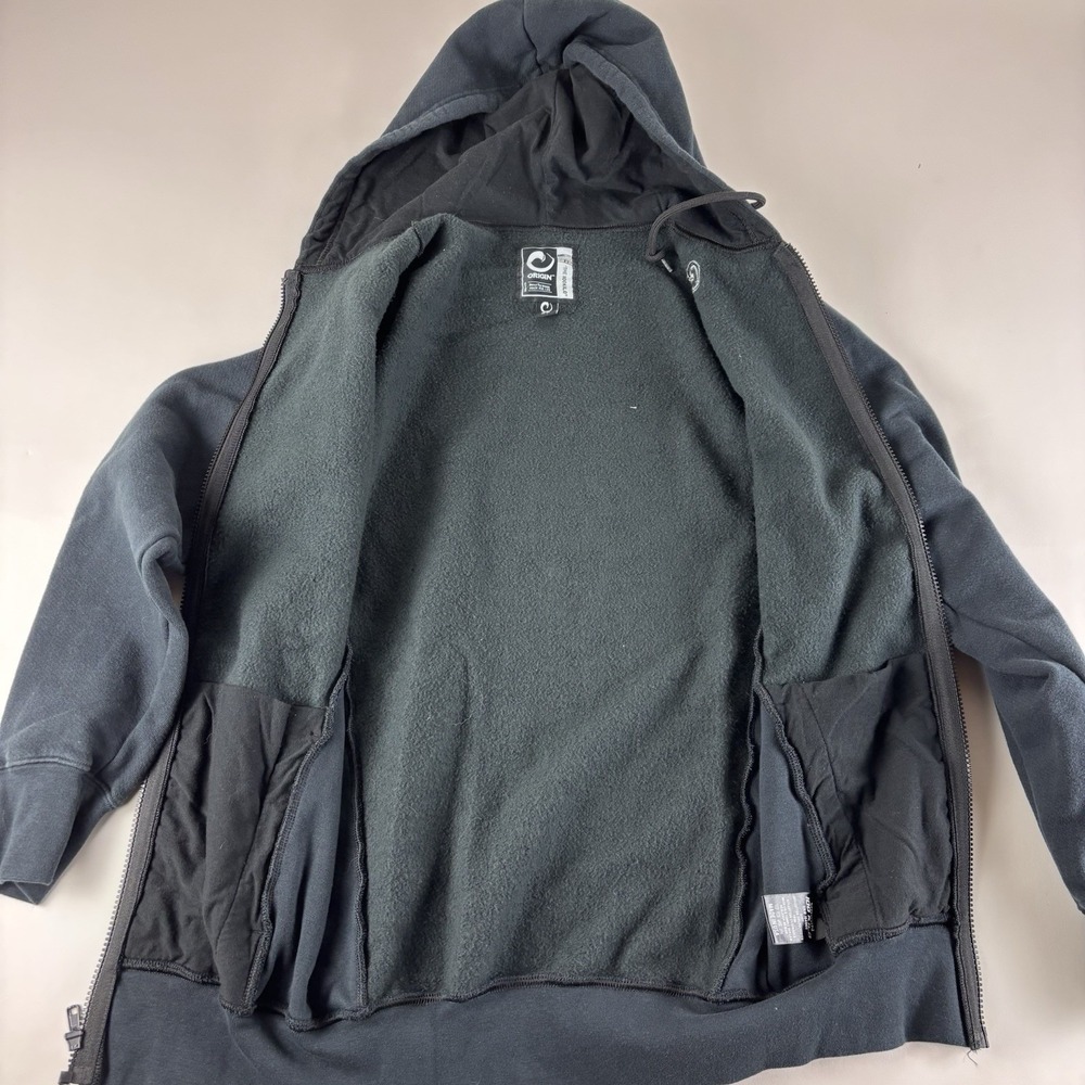Origin The 100kilo Hoodie Mens‎ XS Full Zip Made USA Black Hooded Made For Life - Picture 3 of 10